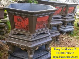 Khuôn chậu lục giác 75cm