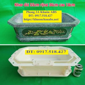 Khuôn chậu chữ nhật dài 55cm rộng 36cm